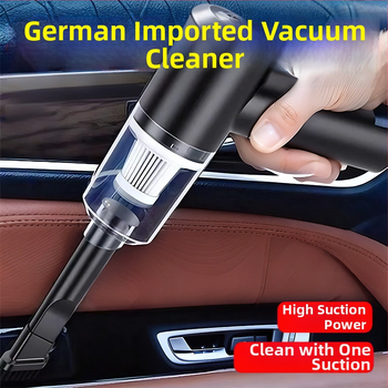 Χειροκίνητος φορητός απορροφητήρας αυτοκινήτου — Ασύρματη φόρτιση, Ισχυρή απορρόφηση 20000 Pa, 65W, χωρίς καλώδια, Λειτουργία φουσκώματος