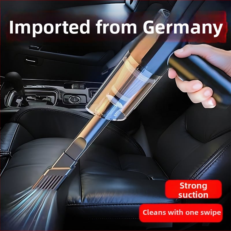 Χειροκίνητος φορητός απορροφητήρας αυτοκινήτου — Ασύρματη φόρτιση, Ισχυρή απορρόφηση 20000 Pa, 65W, χωρίς καλώδια, Λειτουργία φουσκώματος