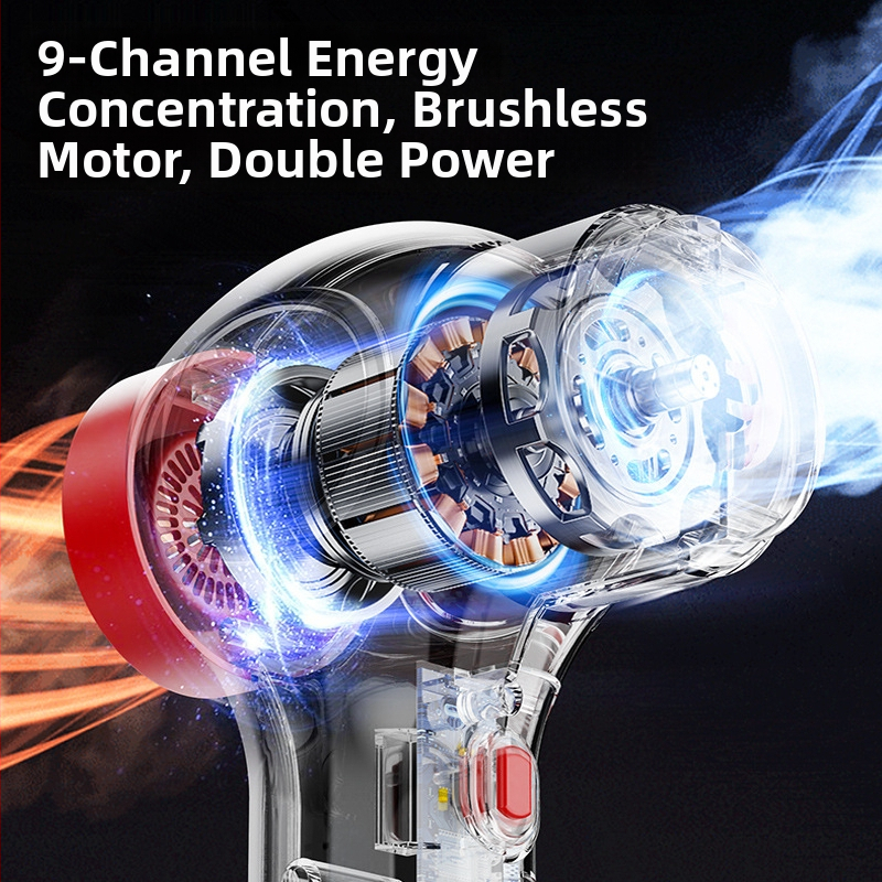 Juhtmevaba auto tolmuimeja märg- ja kuivpuhastuseks, 120 W, sisseehitatud 2000–2500 mAh aku, lame otsik, madal müratase