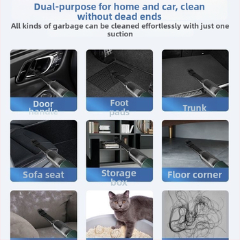 Haoyi belaidis dulkių siurblys – automobiliui ir namams, 90 W, 11000 Pa, įkrovimas, oro pūtimo funkcija