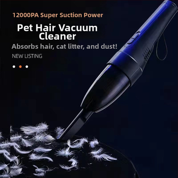 Rankinis dulkių siurblys automobiliui su 5500Pa siurbimo galia, 12V, 120W, maitinimas iš 12V cigaretės, modelis YS-002, dulkių valymo funkcija