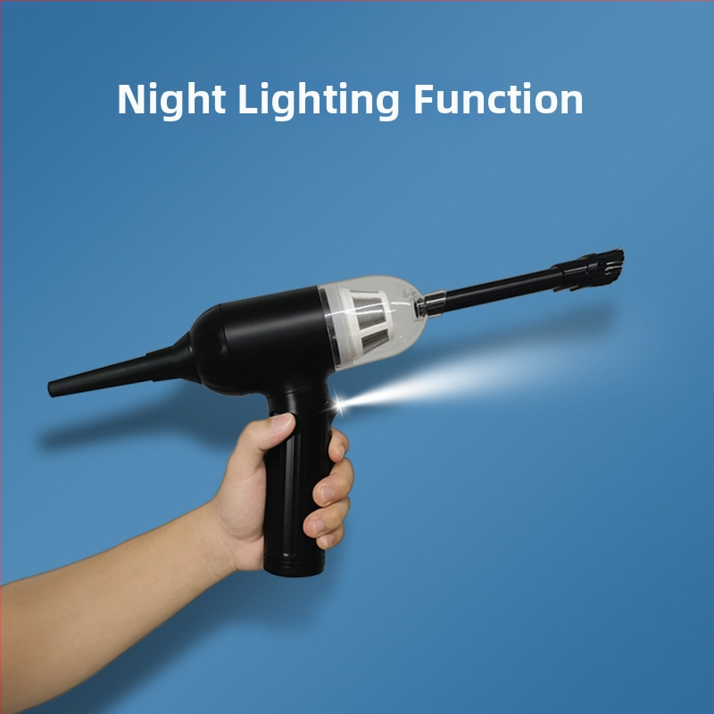 KINZIR Automašīnas putekļsūcējs – rokas, gaisa pūšana un sūcējs, 100W, 16000Pa, 650g, uzlādējams