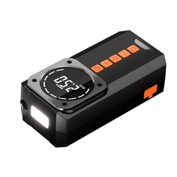 Автомобилна въздушна помпа и аварийно захранване - всичко в едно, 12V, 100W, 35 л/мин, презареждаем, цифров дисплей