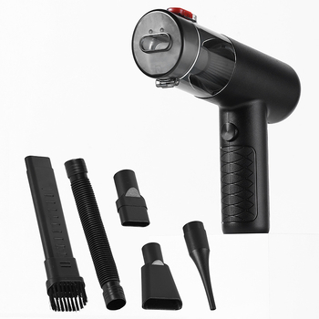Belaidė rankinė dulkių siurblys automobiliui, brushless variklis, mini, su dideliu siurbimo galingumu (70 W, 11,1 V, 16000 Pa, 20 min baterijos veikimo laikas)