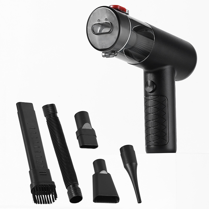 Belaidė rankinė dulkių siurblys automobiliui, brushless variklis, mini, su dideliu siurbimo galingumu (70 W, 11,1 V, 16000 Pa, 20 min baterijos veikimo laikas)
