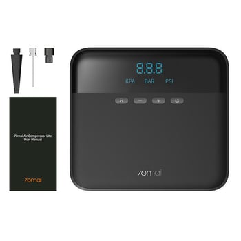 Digitalna pumpa za gume za auto, motocikl i bicikl s digitalnim zaslonom i tlakomjerom, 12V priključak, protok 25 L/min, jednocilindrični dizajn