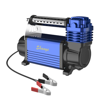 Prijenosna pumpa za automobile za napuhavanje guma 12V — 220W, 50 L/min, 4 m produžni cijev, aluminij-ABS