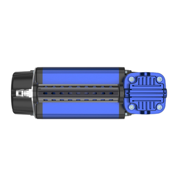 Prijenosna pumpa za automobile za napuhavanje guma 12V — 220W, 50 L/min, 4 m produžni cijev, aluminij-ABS