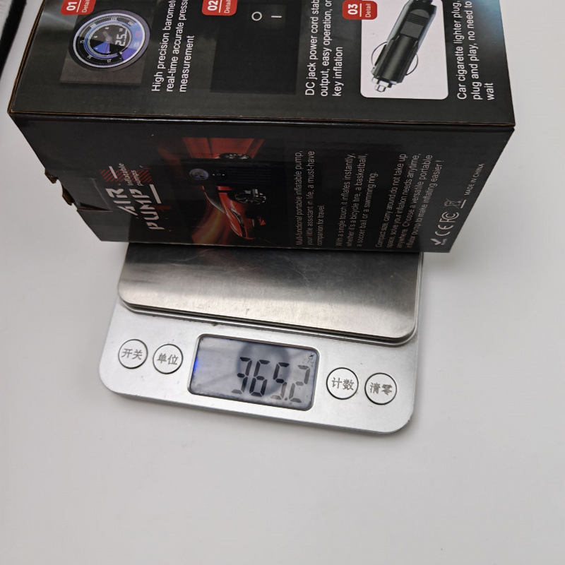 Автомобилна помпа за въздух с автоматично стартиране и спиране, 12V, 120W, 3 m кабел, 35 л/мин