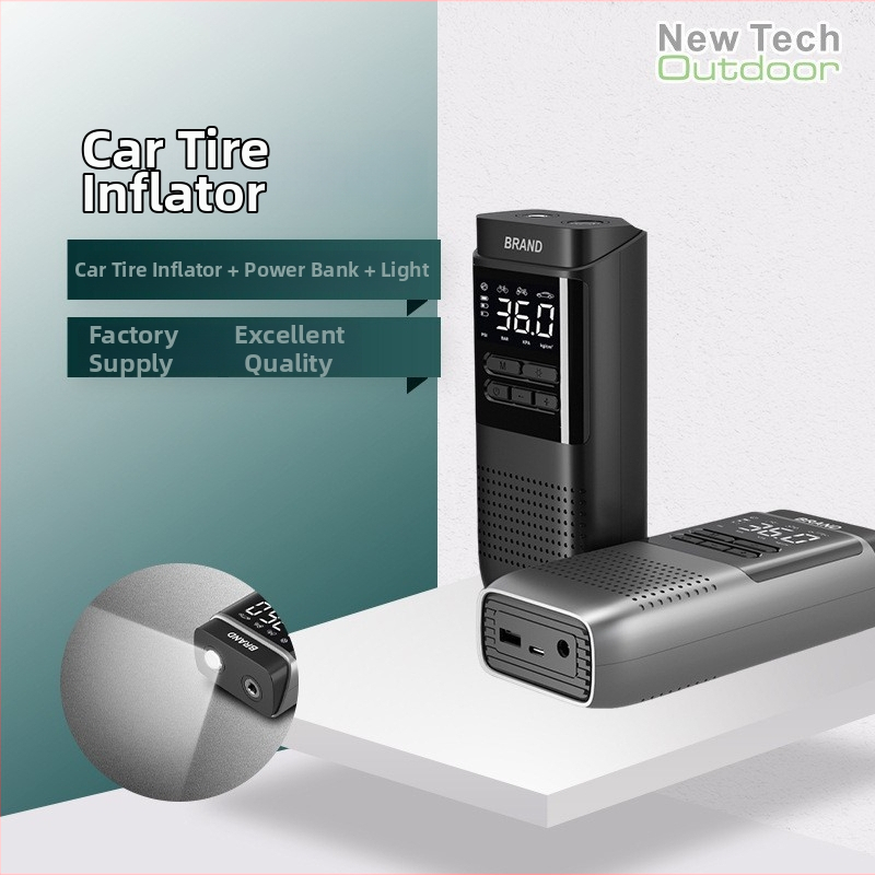 Bežična auto pumpa za napuhivanje, 24V, digitalni zaslon, baterija 4000mAh, 70 L/min