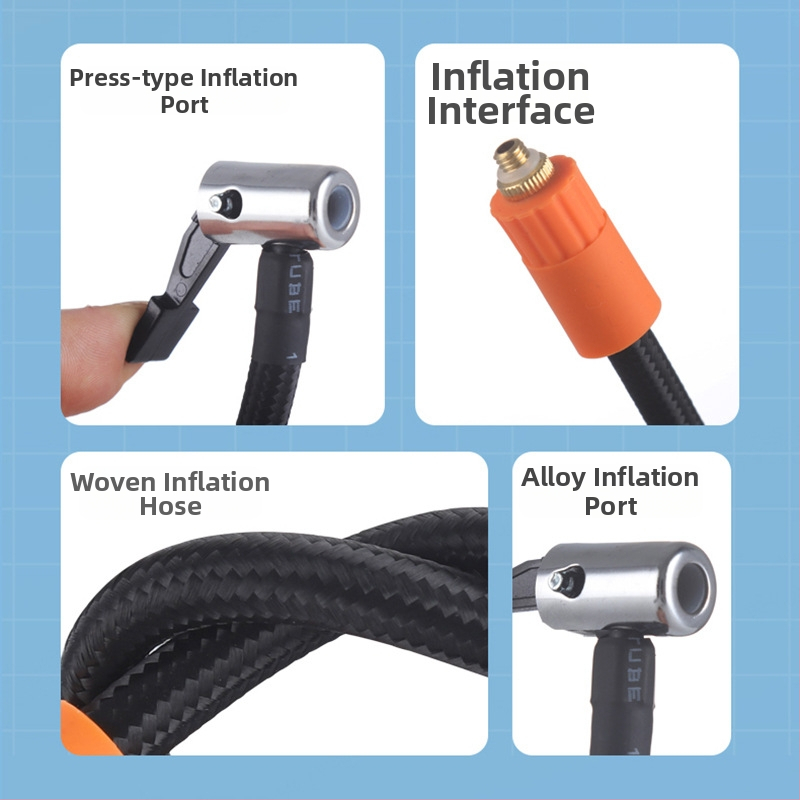 Автомобилна помпа за въздух за гуми с цифров дисплей, монтирана в кола, 12V, 280W, 70 л/мин, 30 см маркуч