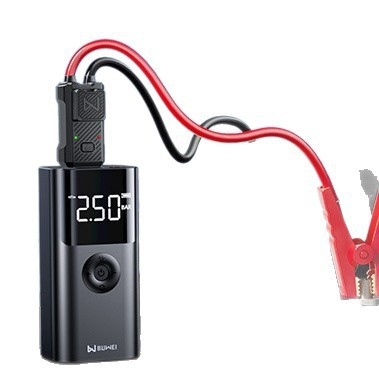 12V automobilni hitni starter s ugrađenom pumpom za zrak i manometrom za tlak zraka, rezervna baterija i power bank