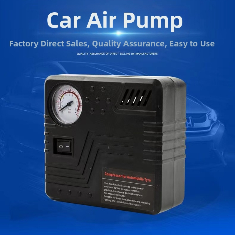 Automobilska pumpa za gume 12V, 120W, protok zraka 45 L/min, jednocilindrična, s manometrom