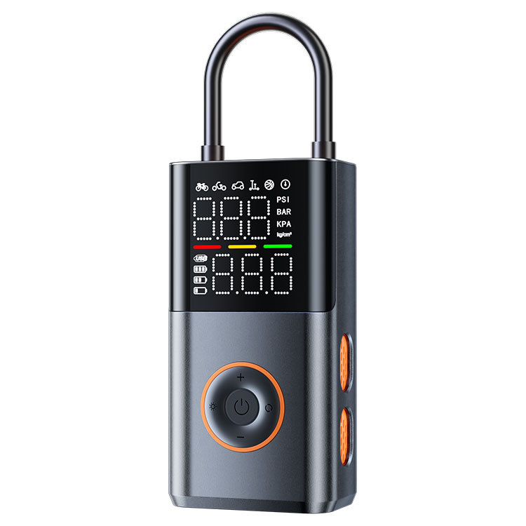 E5 Bežična prijenosna pumpa za automobil - 12V, 120W, 25 L/min, Visoko precizan digitalni zaslon, Automatsko isključivanje uz inteligentno praćenje tlaka, Punjiva