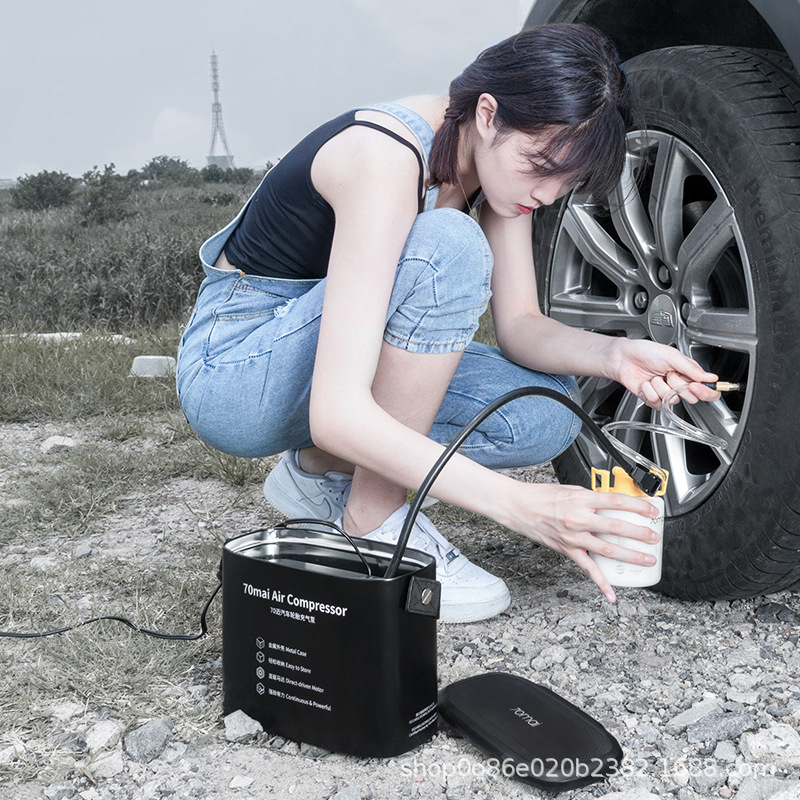 70mai Prijenosni auto inflator s digitalnim zaslonom, električna pumpa za gume visokog tlaka