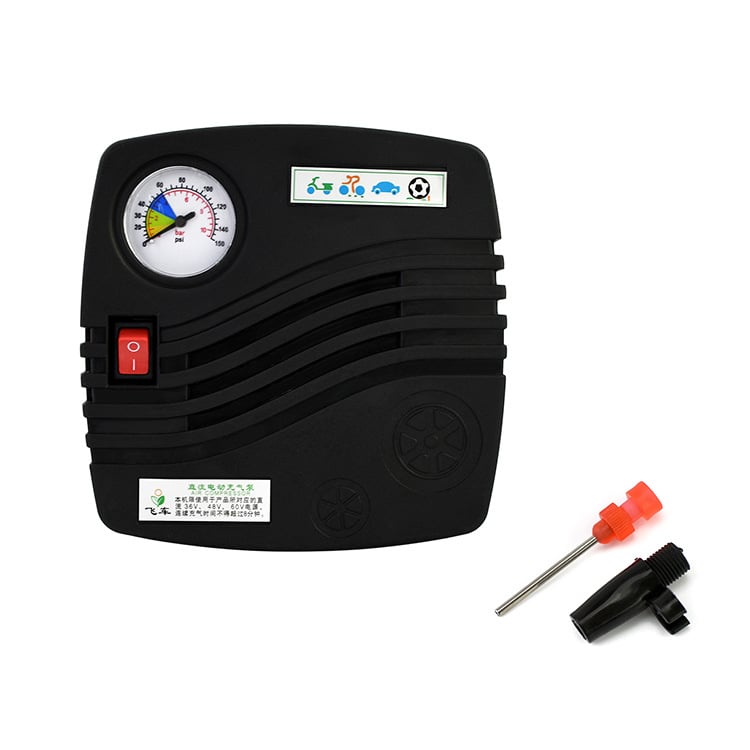 Prijenosna pumpa za automobil, univerzalni DC36-60V, s manometrom tlaka, 70 L/min, <80W, duljina kabela 1,6 m
