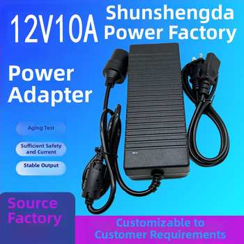 SSD 12V automobilių maitinimo adapteris, įvadas 100-240V, išvestis 12V 10A, 120W