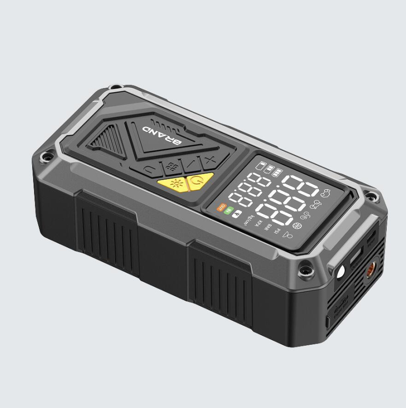 Prijenosna automobilska pumpa za zrak s nužnim izvorom napajanja i USB punjenjem, 12V, 25 L/min