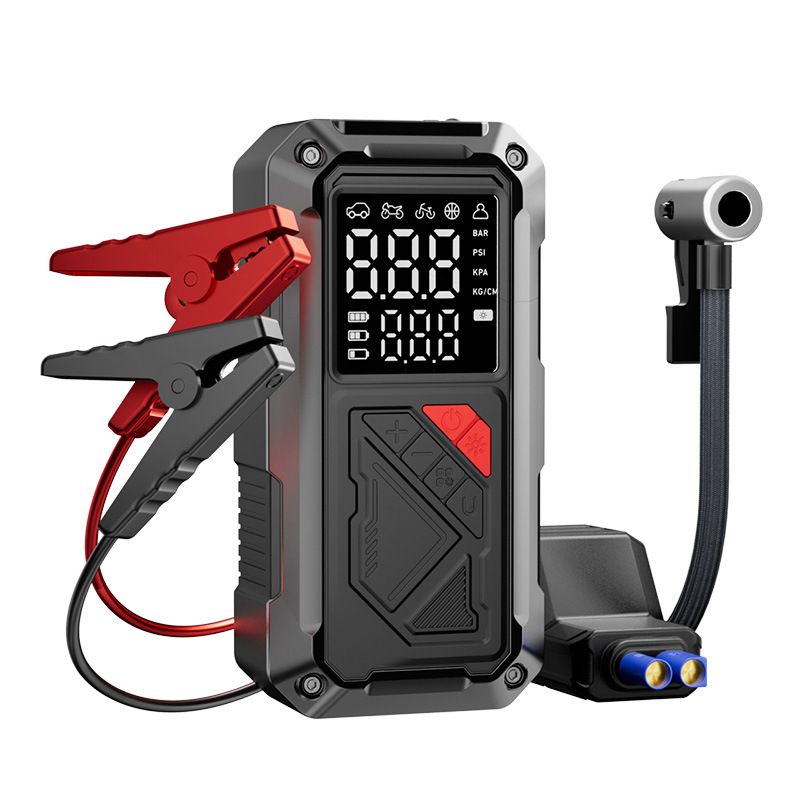 Prijenosna automobilska pumpa za zrak s nužnim izvorom napajanja i USB punjenjem, 12V, 25 L/min