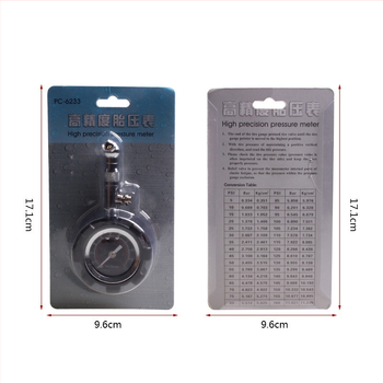 Metalni manometar za tlak u gumama, raspon 0-100 psi, visoka preciznost, prikaz psi