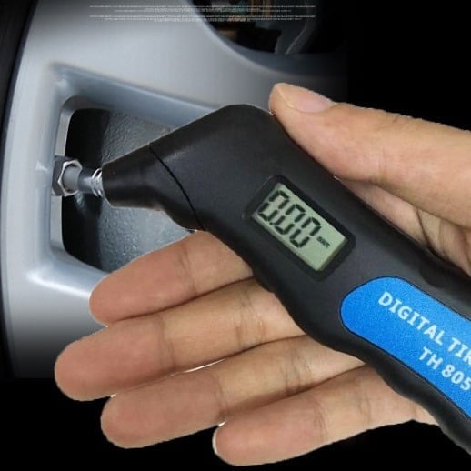 Manometar za tlak u gumama s digitalnim zaslonom, Visoka preciznost, ABS kućište, Model TH805, Baterija LR44, Jedinice: PSI, BAR, KPA, Kg/cm
