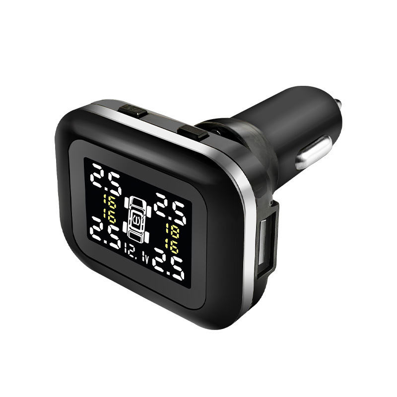 Mini vanjski TPMS senzor tlaka u gumama s HD zaslonom, napajanje iz utičnice za cigaretu, model C110, kućište ABS+PC, raspon prikaza 0-6.0 BAR, točnost ±0.1
