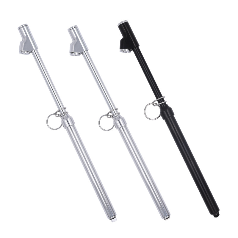 Писалка-манометър за налягане в гумите на камиона, двустранна глава, неръждаема стомана/алуминиева тръба с пластмасова скала, 10–150 psi, точност 3 psi