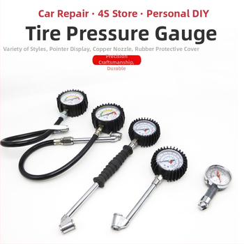 Musen Hall Automašīnas riepu spiediena mērītājs – no metāla, bez baterijas, 0,27 kg