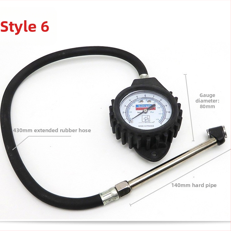 Musen Hall Automašīnas riepu spiediena mērītājs – no metāla, bez baterijas, 0,27 kg