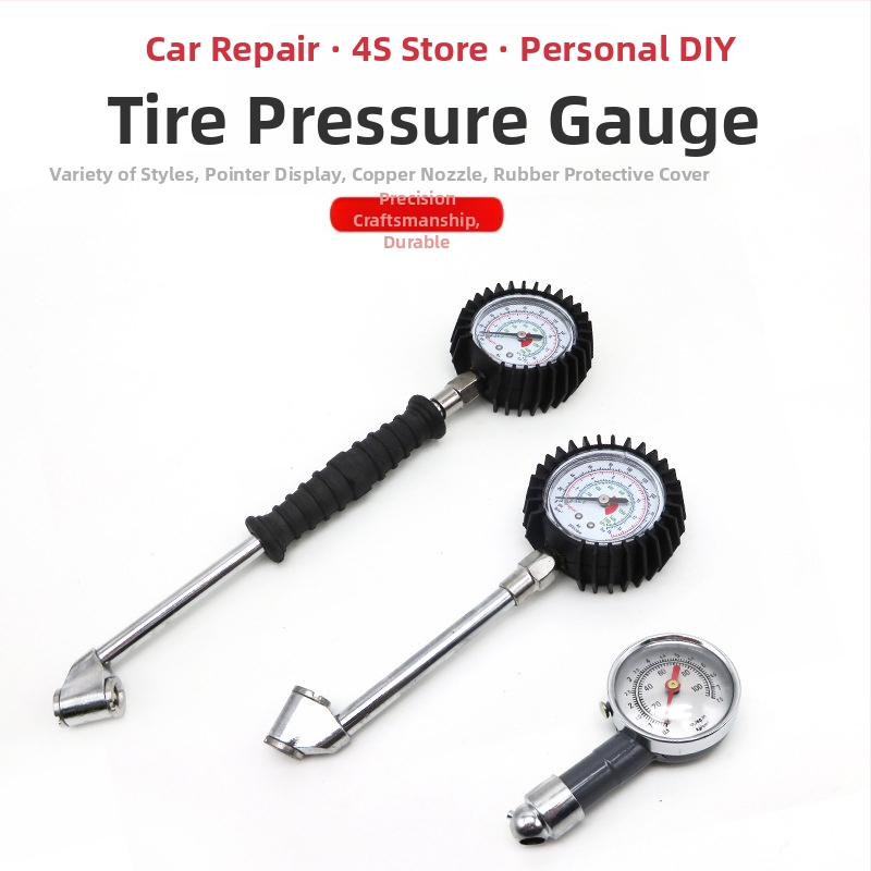 Musen Hall Automašīnas riepu spiediena mērītājs – no metāla, bez baterijas, 0,27 kg