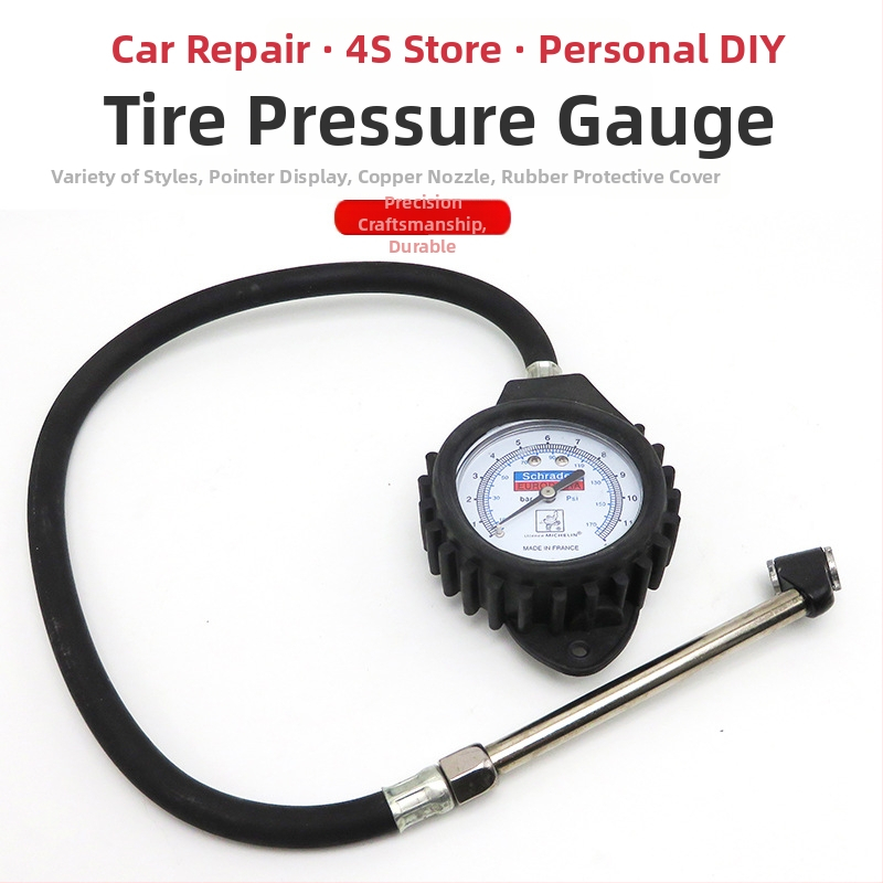 Musen Hall Automašīnas riepu spiediena mērītājs – no metāla, bez baterijas, 0,27 kg