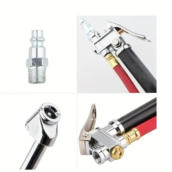 Пистолет за налягане на автомобилни гуми – SMT 5216, алуминиева тръба, диапазон 10–120 psi, точност ≤2 psi, резба 1/4 NPT