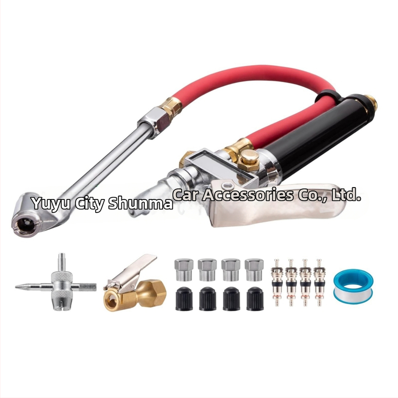 Sada pištole na tlak pneumatiky v aute – SMT 5216, hliníková trubka, rozsah 10–120 psi, presnosť ≤2 psi, závit 1/4 NPT