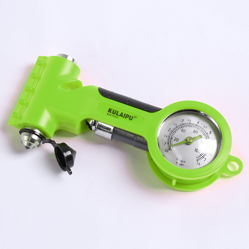 Coolep 3-1 mehāniskais riepu spiediena mērītājs ar augstu precizitāti, daudzfunkcionāls drošības instruments un vakuuma riepu spiediena mērītājs