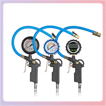 Digitālais riepas spiediena mērītājs automašīnai, alumīnija sakausējuma korpuss, precizitāte 0.01, spiediena diapazons 200, dažādas vienības