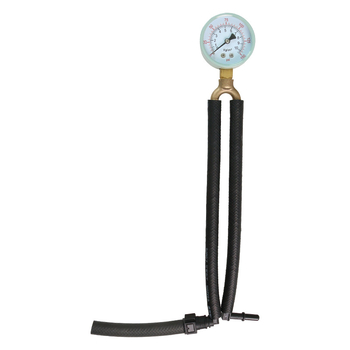 Automobiļa degvielas un eļļas spiediena manometrs ar ātro savienojumu, metāla-plastikas kompozīta konstrukcija