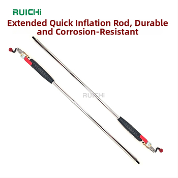 Piepūšanas stienis riepu piepumpēšanai ar garu korpusu un hromētu pārklājumu, 0.27 kg