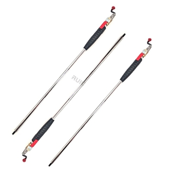 Piepūšanas stienis riepu piepumpēšanai ar garu korpusu un hromētu pārklājumu, 0.27 kg