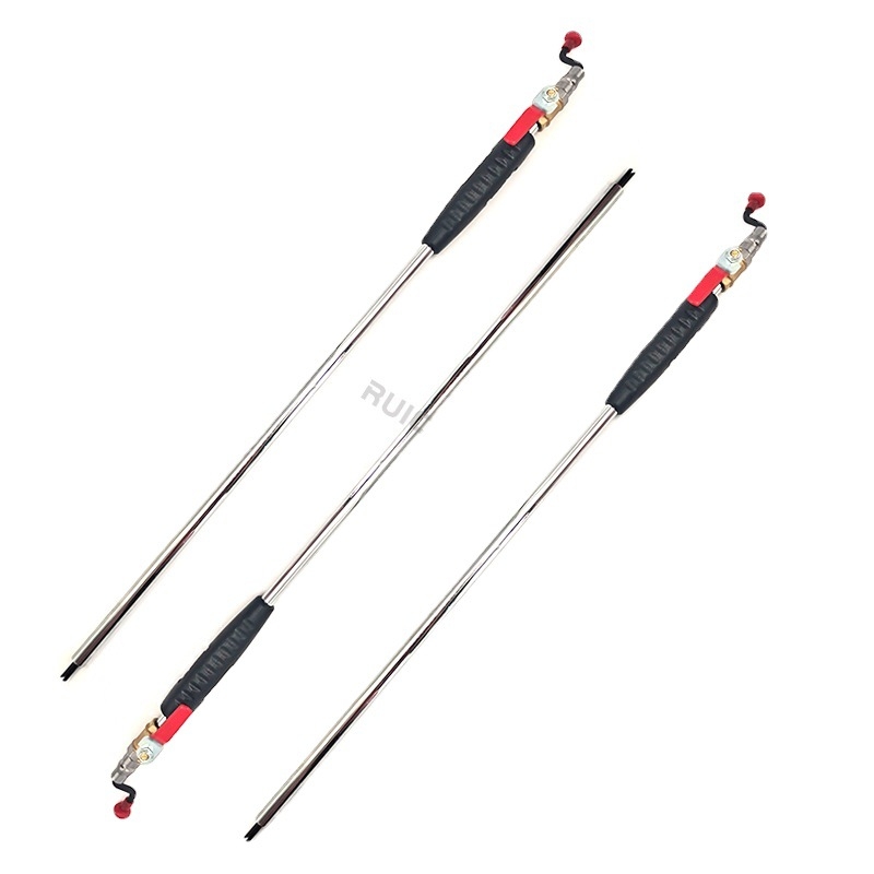 Piepūšanas stienis riepu piepumpēšanai ar garu korpusu un hromētu pārklājumu, 0.27 kg