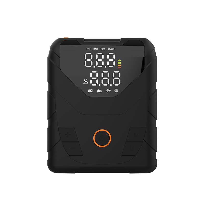 Bežična automobilska pumpa za nužno pokretanje — ručna, prijenosna, 100W, baterija 14,8V, 30 L/min, digitalni zaslon, USB punjenje
