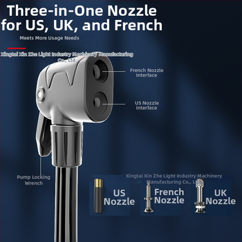 Rankinė aukšto slėgio pūtimo pompa su manometru, modelis A902, geležinis korpusas, 160 psi, komplektuojama kamuolių adata