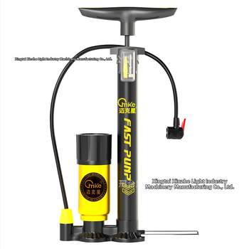 Rankinė aukšto slėgio pūtimo pompa su manometru, modelis A902, geležinis korpusas, 160 psi, komplektuojama kamuolių adata