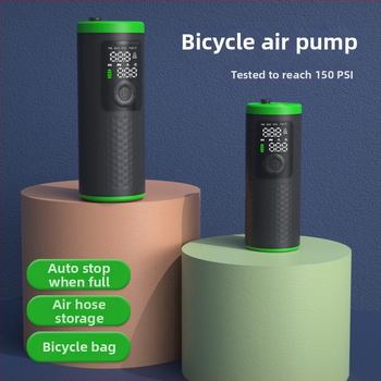 Nešiojama belaidė oro pompa automobiliams, motociklams, dviračiams ir kamuoliukams; vieno cilindro dizainas; oro srautas 25 L/min; skaitmeninis ekranas; baterija 7.4V 18.5Wh; svoris 432 g