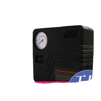 Metalinis automobilinis oro siurblys su skaitmeniniu padangos slėgio matuokliu, 12V, 220W, 45 L/min, maitinamas iš cigarečių degiklio, daugiacilindrų dizainas