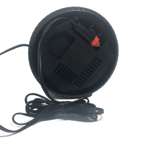 Nešiojamas 12V automobilių oro inflatorius su manometru, 120W, 60 cm laidas, vieno cilindro