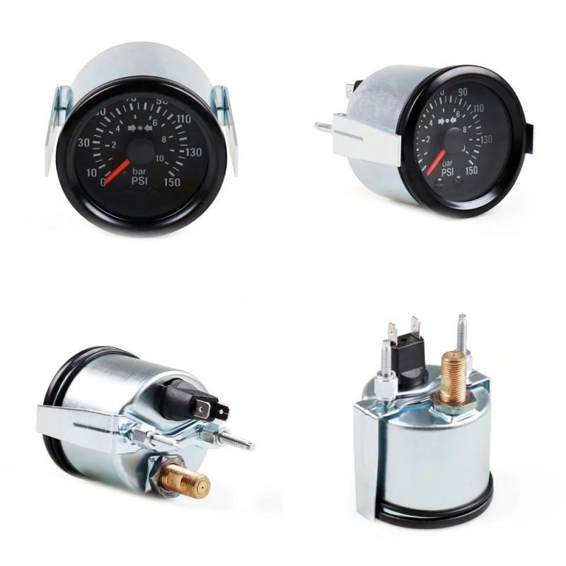 Mehanički mjerač tlaka zraka 0-10 bar / 0-150 psi, 1/8NPT priključak, 12V automobilni instrument