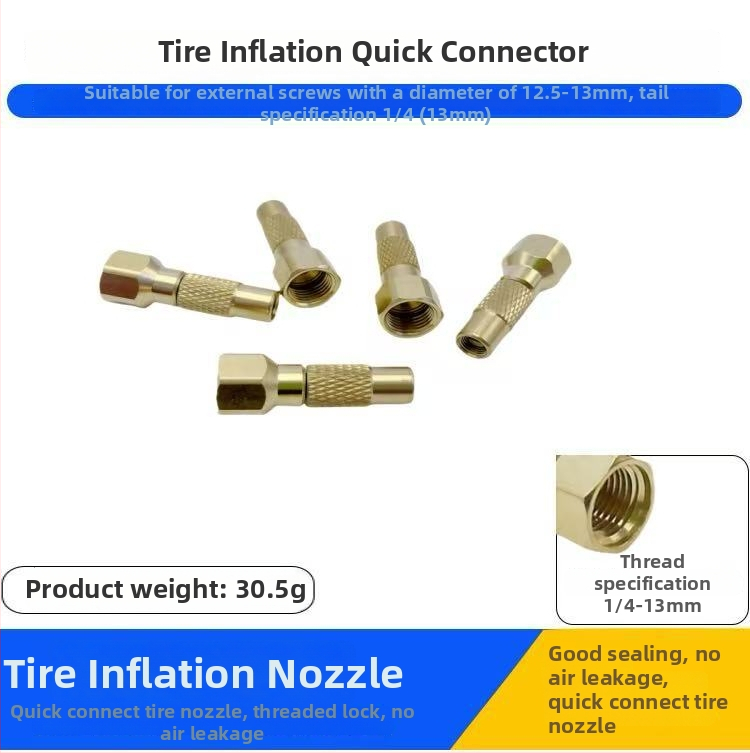 Riepu piepumpes uzgalis – vītņotā twist-in savienojums, pilnīgi vara korpuss, ātra piepumpēšana, ar manometru