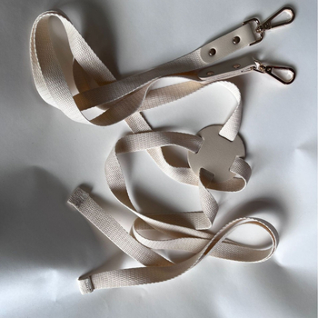 Унисекс презрамки за панталони от естествена кожа, три клипа, фиксирана дължина