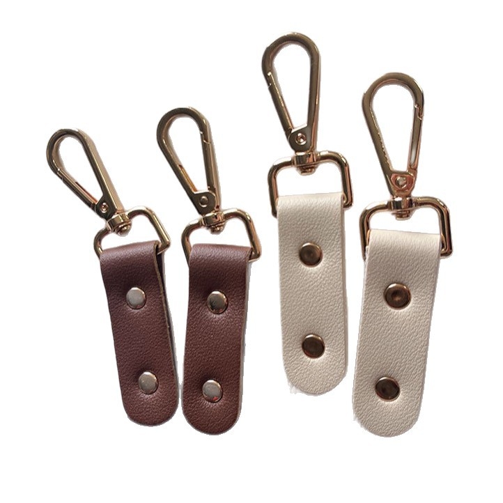 Унисекс презрамки за панталони от естествена кожа, три клипа, фиксирана дължина