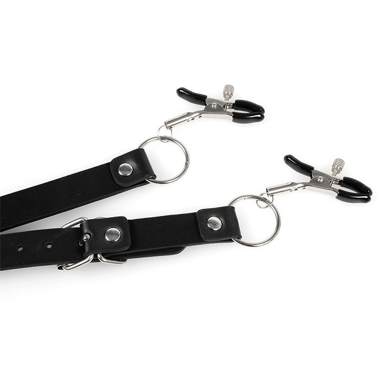 Кожена презрамка за чанта в европейски стил с четири клипси, регулируема дължина и кръстосан дизайн